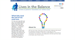 Desktop Screenshot of livesinthebalance.org